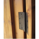 quanto custa dobradiças para porta de madeira na Santa Cecília